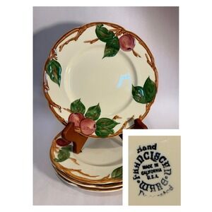4 Vintage Franciscan Apple‎ 7-3/4" Luncheon Plate Salad